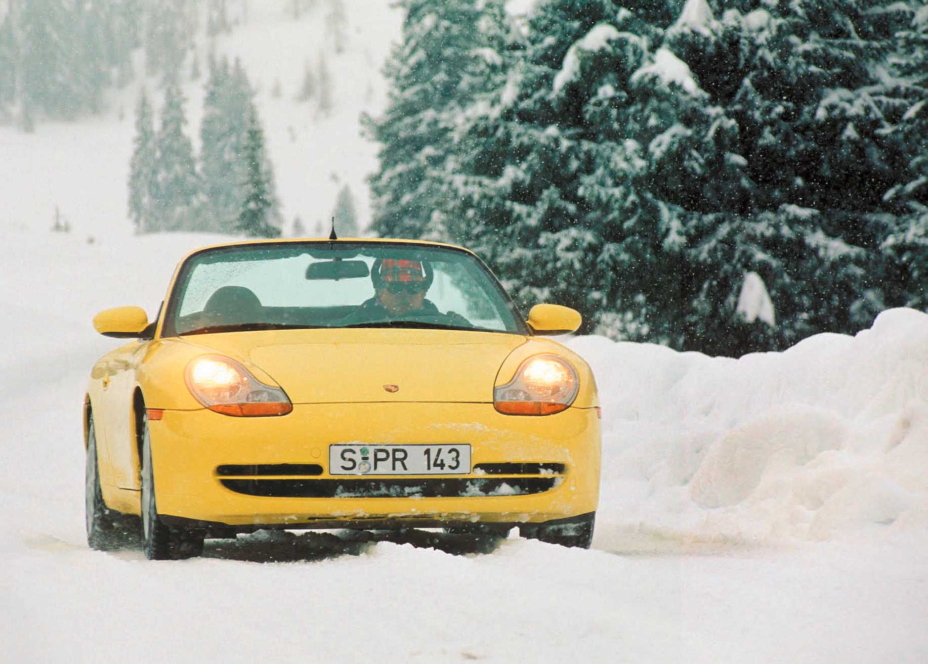 Horst Marchart’s innovative idea to create two cars using the same face challenged engineers and stylists alike. The result, the 986 Boxster, and this, the 996 model, saved Porsche millions but initially confused some buyers. Porsche Archiv