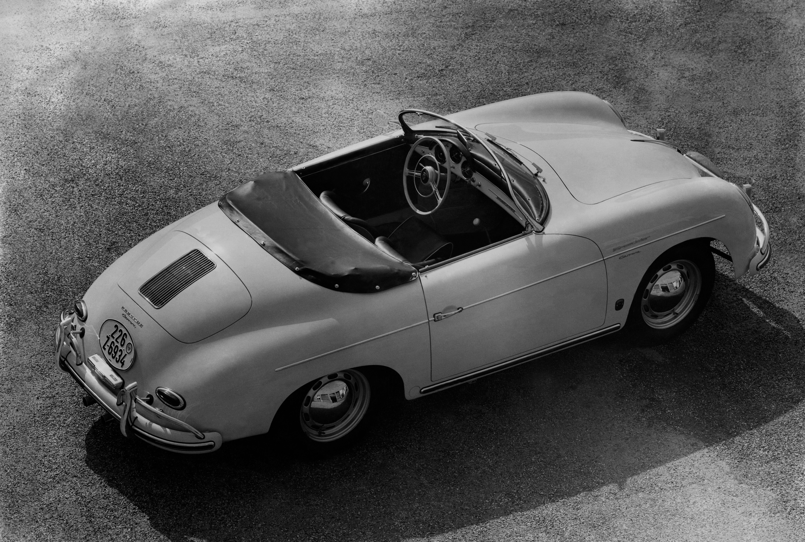 Porsche introduced the Typ 540 Speedster in 1954, carrying over the designation from the earlier America Roadster. This 1958 Carrera presented buyers the best combination of a lightweight and high-performance car. Porsche Archiv